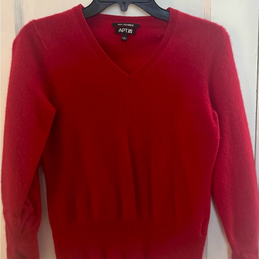 Apt. 9 Red V-Neck Sweater